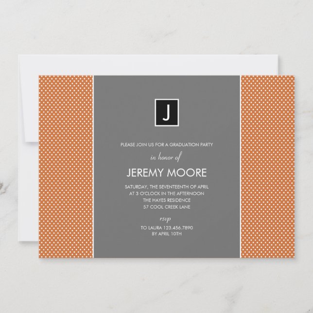 Mini Dots Party Einladung (Vorderseite)