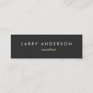 Mini Double Side Gray Consultant Business Card Visitenkarte