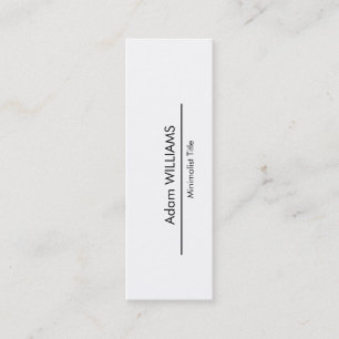 Mini einfache Minimalistische Geschäfts-Karte Mini Visitenkarte