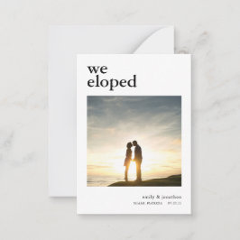 MINI | Einfache Wir haben das Foto der Ankündigung