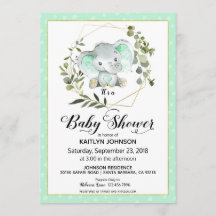 Mini Elephant Moderne Babydusche