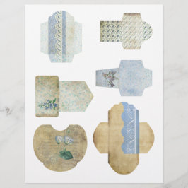 Mini Envelopes Scrapbook Verzierungsblatt