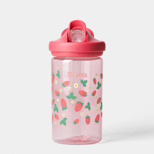 Mini-Erdbeerblüten Personalisiert  Trinkflasche