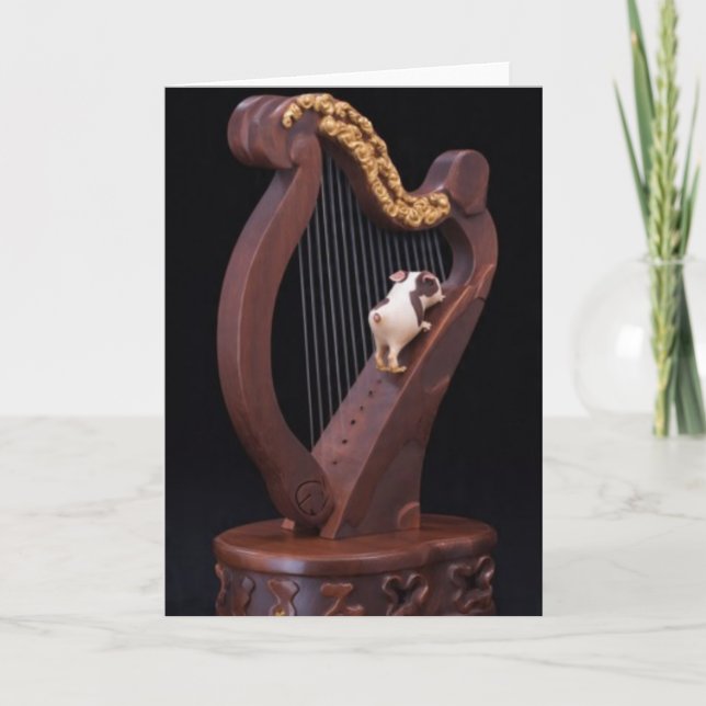 Mini Explorer Harp Greeting Card Karte (Vorderseite)