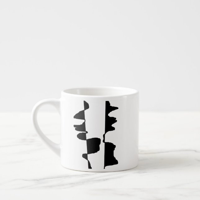 Mini-Expresso-Tasse Art Abstract Dual Face Espressotasse (Links)
