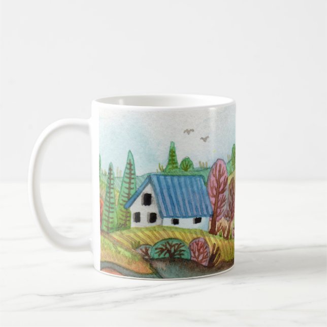 Mini Farmland Lakescape Kaffeetasse (Links)