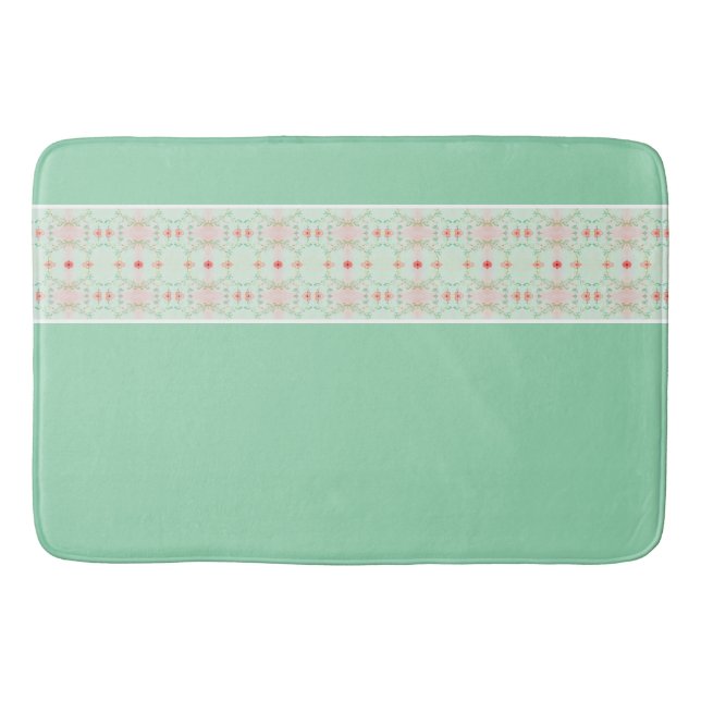 Mini Floral Accentrum Trim Badematte (Vorderseite)