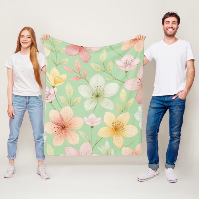 Mini Floral Fleece Blanket (Beispiel)