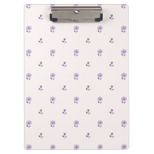 Mini Floral Focus Pastel Lila Klemmbrett