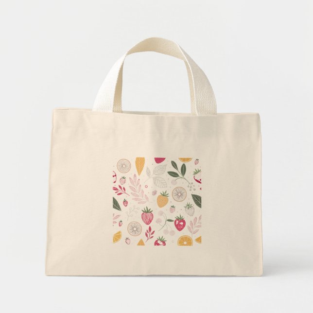 Mini-Fruchtkunst-Tiny-Tasche Mini Stoffbeutel (Vorne)