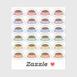 Mini Füttre Cat Erinnerung Pet Food Bowl Bujo Plan Aufkleber