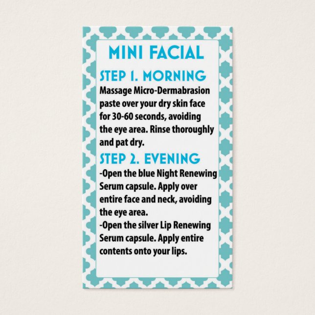 Mini Gesichts R +F card- R + Gesichts F (Vorderseite)