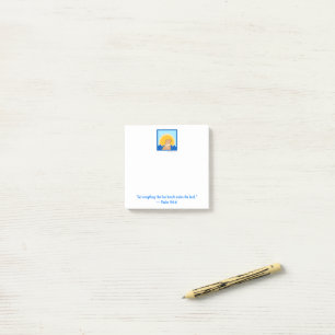 Mini Golden Dog Sunrise Waves Post-it Klebezettel