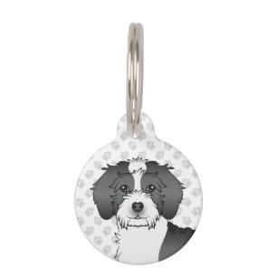Mini Goldendoodle Dog Head Haustiermarke