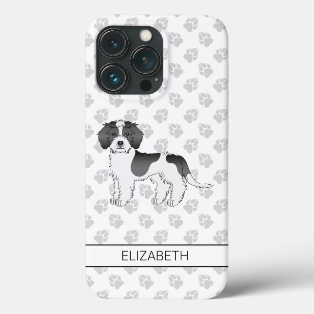 Mini Goldendoodle Dog & Name Case-Mate iPhone Hülle (Rückseite)