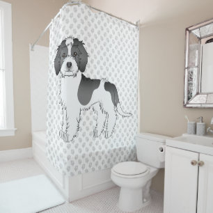 Mini Goldendoodle Dog & Paws Duschvorhang