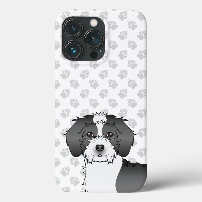 Mini Goldendoodle Niedlicher Hundekopf Case-Mate iPhone Hülle (Rückseite)