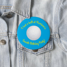 Mini Golf Balls Geburtstagsparty Kinder Blue Button
