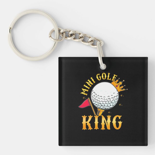 Mini Golf King Schlüsselanhänger (Vorderseite)