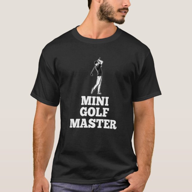 Mini Golf Master Golfplatz Golf Player Golfer Pu T-Shirt (Vorderseite)