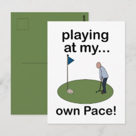 Mini Golf Minigolf Spielen Nach Meinem Eigenen Tem Postkarte
