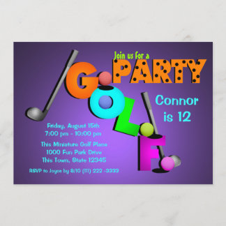 Mini-Golf-Party Einladung