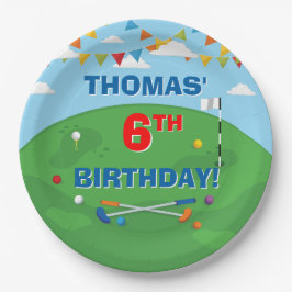 Mini Golf Putt Putt Kindergeburtstag Party Pappteller