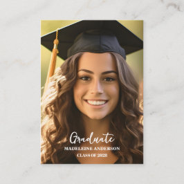 Mini Graduation Photo QR Code Website  Begleitkarte