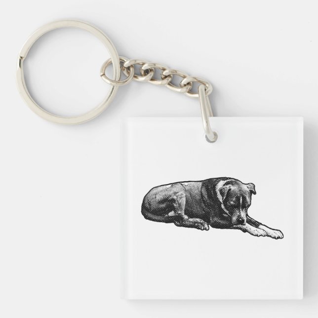 Mini Grain Dog Schlüsselanhänger (Vorderseite)