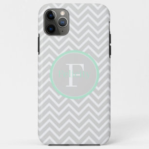 Mini Green Zickzack Monogram Case-Mate iPhone Hülle