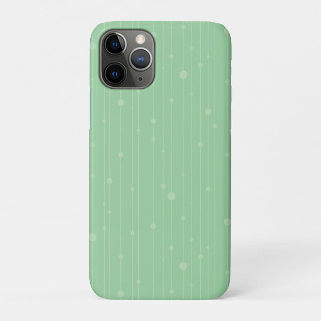 Mini-Grün minimale Linie Öko Design Case-Mate iPhone Hülle (Rückseite)