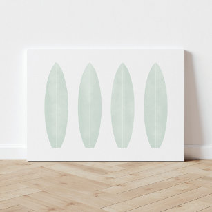 Mini grüne Aquarelltafeln Canvas drucken Leinwanddruck