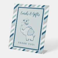 Mini-Grüne Elefant Babyduschkarten und Geschenke