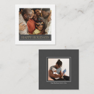 MINI Happy Holidays Foto Template Weihnachtskarte Mitteilungskarte