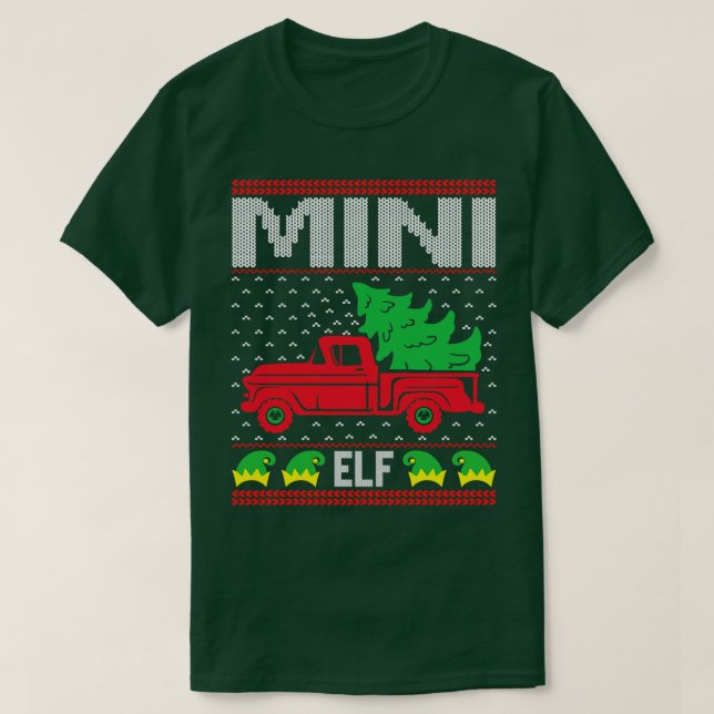 Mini hässlicher Weihnachtspulli T-Shirt (Design vorne)