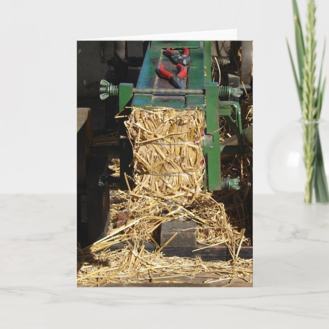 Mini Hay Baler Karte (Vorderseite)