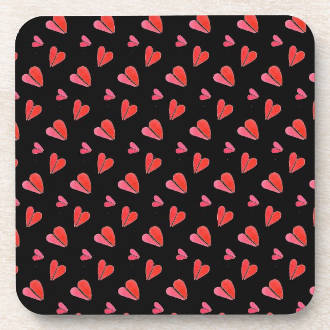 MINI HEARTS II Hartkunststoff-Untersetzer Getränkeuntersetzer (Vorderseite)