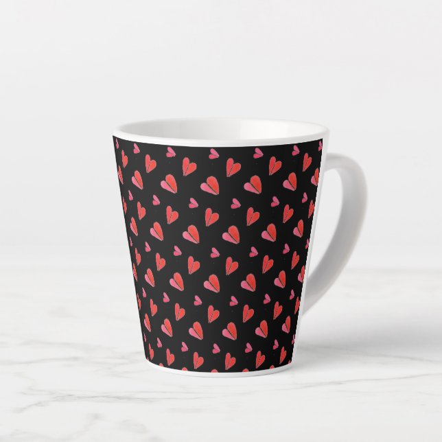 MINI HEARTS II Latte Tasse (Rechte Ecke)