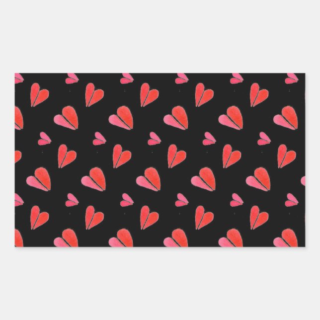 MINI HEARTS II Rectangle Stickers (Vorderseite)