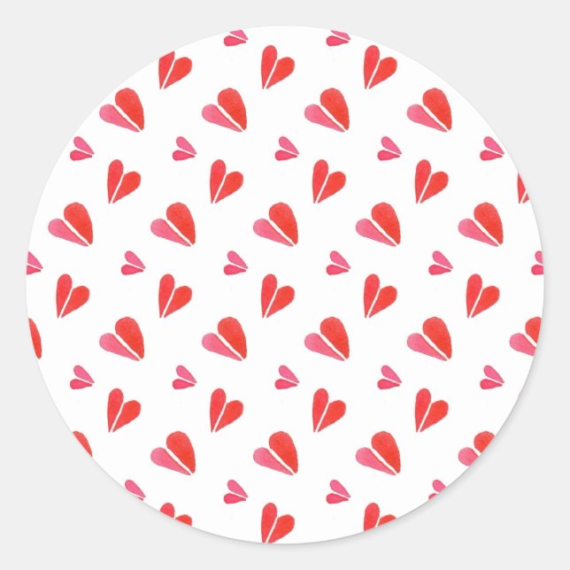 MINI HEARTS Kleine Round Stickers (Vorderseite)