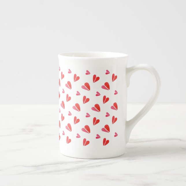 MINI HEARTS Knochen China Tasse (Rechts)
