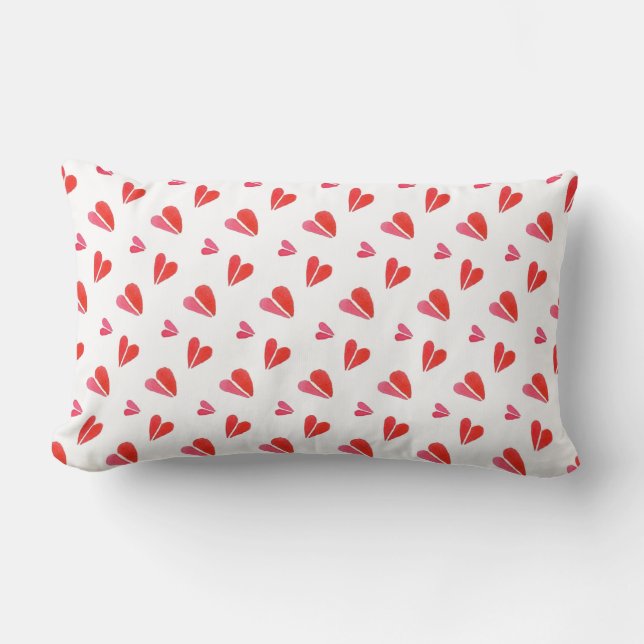 MINI HEARTS Lumbar Kissen (Vorderseite)