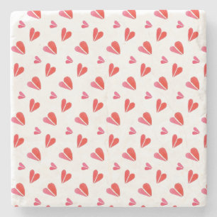 MINI HEARTS Marmorstein-Unterlage Steinuntersetzer