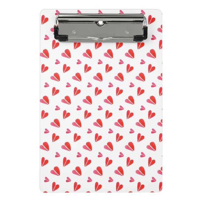 MINI HEARTS Mini-Zwischenablage Klemmbrett (Vorderseite)