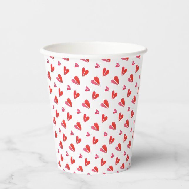 MINI HEARTS Paper Cups Pappbecher (Vorderseite)