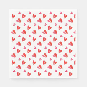 MINI HEARTS Standard Lunchservietten aus Papier Serviette