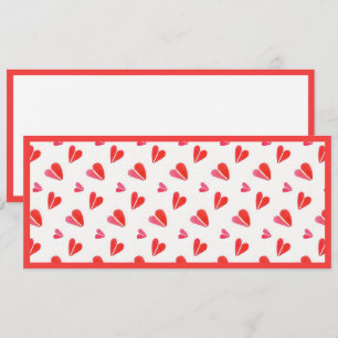 MINI-HERZEN 4x9,25 Flachkarte II / Horizontal Karte