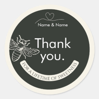 Mini Honey Jar Lid Stickers