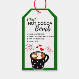Mini Hot Cocoa Bomb Tag Geschenkanhänger