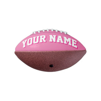 Mini HÜBSCH PINK AND WHITE Personalisiert Football